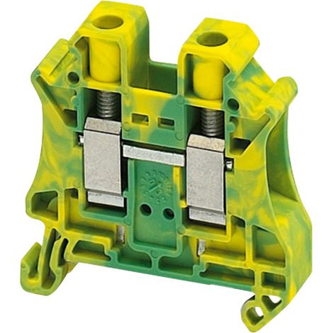 Borne à vis pour conducteur de protection 2 points 10mm² vert/jaune SCHNEIDER NSYTRV102PE