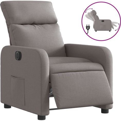 Maison Exclusive - Relaxsessel Elektrisch Taupe Stoff