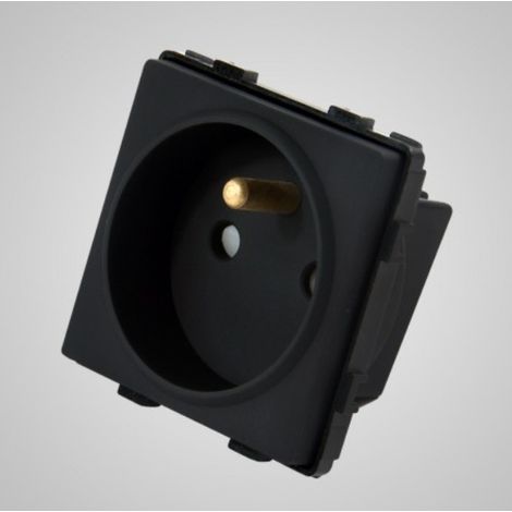 Prise modulaire TouchMe, noire TM625B
