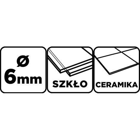 Glasbohrer graphite 6 mm Länge 70 mm
