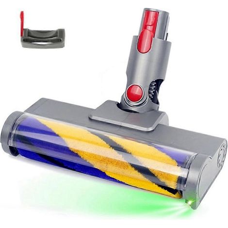 Pour aspirateurs V15 V11 V10 V8 V7 : tête de nettoyage à rouleau souple avec éclairage LED optique vert (1/5)