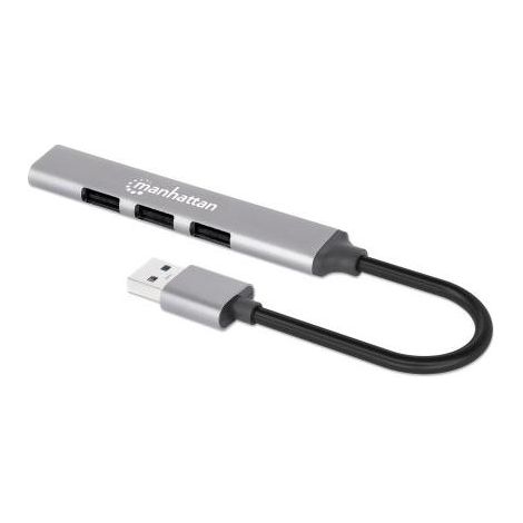 Hub USB 3.2 Gen 1 Type-A con 5 porte, colore grigio, Manhattan (1/4)