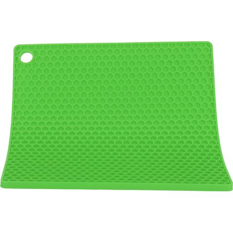 Tapis en Silicone Alimentaire Épais, Protection Anti-Brûlure pour Four à Micro-ondes - Vert