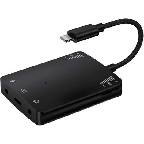 Rauschfreier Stereo-Soundkartenadapter für Live-Streaming mit integriertem Mikrofon. (1/5)