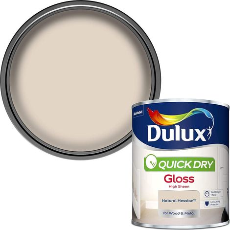 Dulux Quick Dry Gloss Colours - Natural Hessian - 750ml