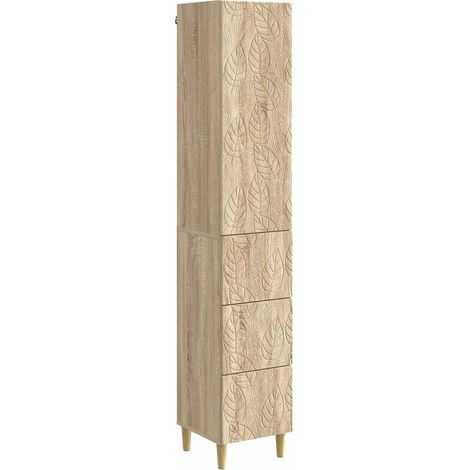 Cabinet Set 2 pcs Sonoma Oak 33 x 34.5 x 90 cm Engineered Wood vidaXL
