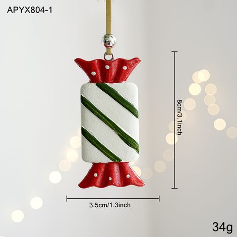 Décoration de Noël en résine peinte, suspension pour sapin avec cloche rétro en relief, ornement coloré style cartoon, accessoire festif pour maison et fête (1/5)