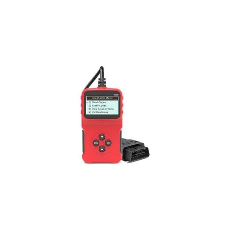 Scanner OBD2 universel pour voiture, scanner de diagnostic CAN universel pour voyant moteur, indicateur de charge de batterie avec protocole OBDII, type universel V309 (1/4)