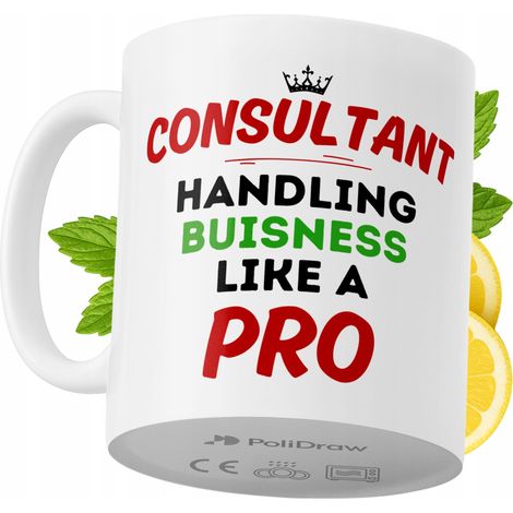 Lustige Kaffeetasse mit witzigem Textdesign – ideal für Berater, Geburtstage, Namenstage und Feiertage. Hochwertige Tasse für besondere Anlässe im Homeoffice oder Büro. Farbe: Weiß, 330 ml.