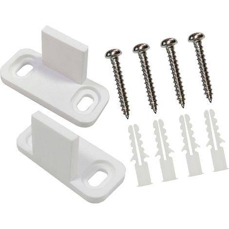 lot de 2 butée de rail pour porte coulissante, acier carbone (1/5)