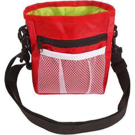 Red Waterproof Pet Training Bag - Dog Training Bag - Dog Walking Pouch - LOY (1/3)
