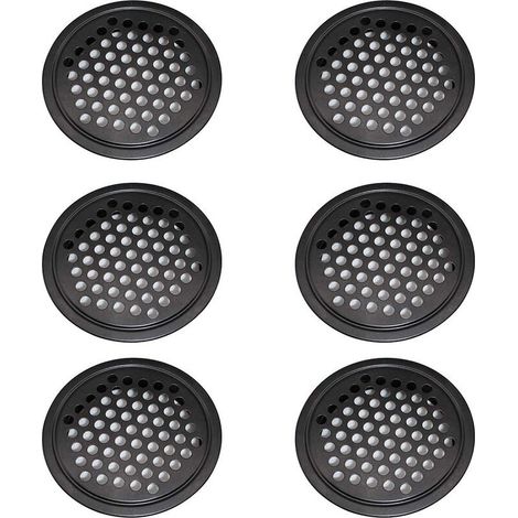 6 Pièces Grille de Ventilation en Acier Inoxydable Grille de Ventilation pour Garde-Robe - Grille de Ventilation de 60mm Grille de Ventilation Ronde pour Cuisine-Fei Yu (1/5)