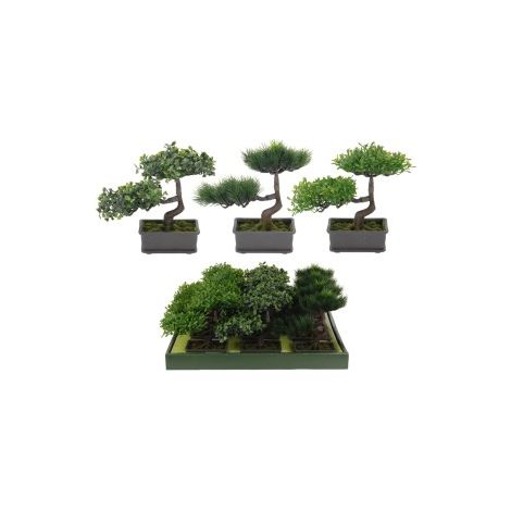 Plante artificielle en pot, bonsaï, 23 x 15 cm
