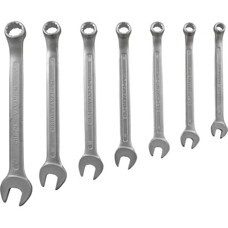 6-600 Kit chiavi combinate 7 parti Misura (metrica) 6 - 13 mm (1/2)