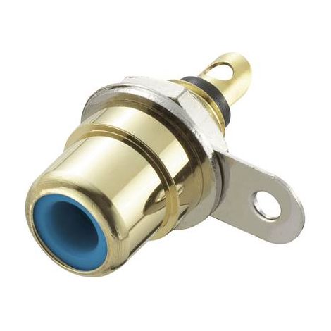 Cinch/RCA embase femelle, verticale TRU COMPONENTS 719232 Nombre de pôles: 2 bleu 1 pc(s) S849981 (1/2)