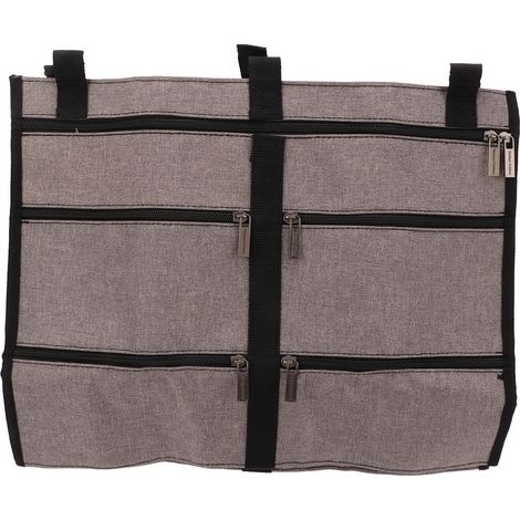 Unauffälliger Sicherheitsbügel aus strapazierfähigem 600D-Gewebe, versteckte Tasche für Reisen und Zuhause, graue Farbe, verschleißfest und wasserdicht. (1/5)