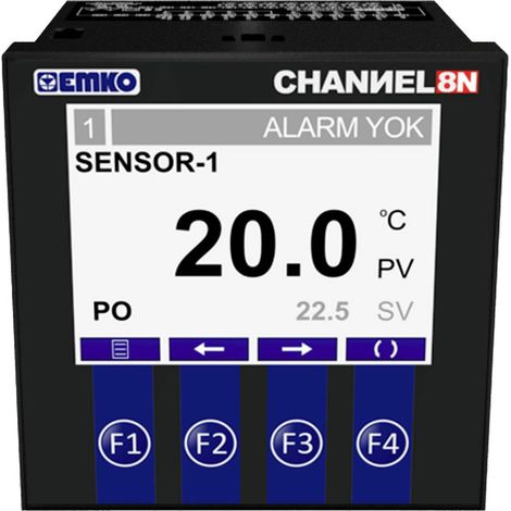 Emko CHANNEL8-N Regolatori a 2 punti Termostato Pt100 -50 fino a +400 °C Relè 5 A (1/5)