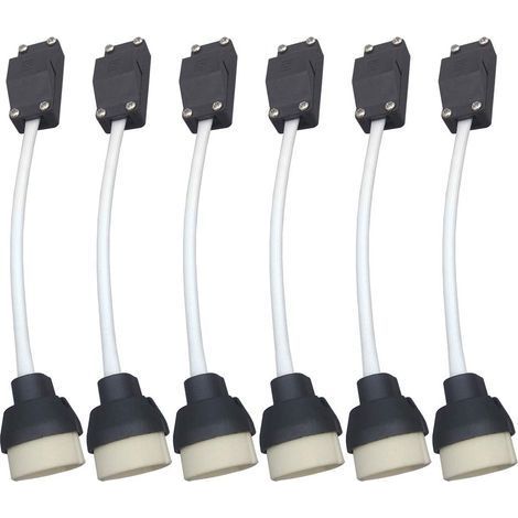 GU10 Support de Lampe, Douille D'ampoule Connecteur,Adaptateur pour LED et Halogène,Base en céramique Et Bornier (1/5)