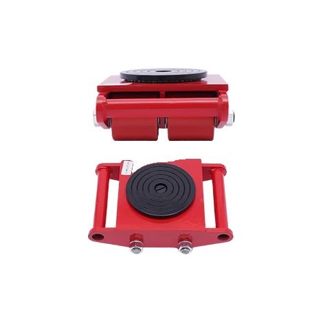 Roues industrielles, capacité de charge lourde, rotation à 360°, Rouge (1/2)