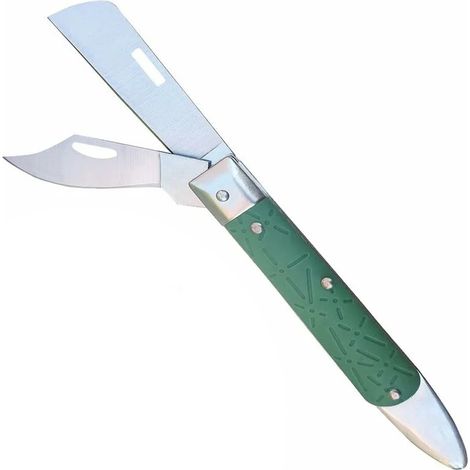 Couteau De Greffage - Acier Au Carbone - Pliable Avec Poignée Antidérapante - Pour Arbres Fruitiers Et Taille De Branches - 1 Pièce (1/5)