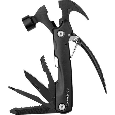 12-in-1-Multitool, ungewöhnliches und nützliches Gadget, Campingzubehör, Geschenk für Väter, Weihnachtsgeschenk