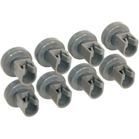 Roulettes pour panier supérieur Ulisem pour lave-vaisselle – Compatibles avec Privileg, Faure, AEG, Electrolux, Zanussi, Ikea… Jeu complet de 8 roulettes (25 mm)