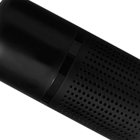 Purificateur d'air pour voiture neuf avec désinfection aux ions négatifs, élimination des odeurs, du formaldéhyde et de la fumée, et aromathérapie, de couleur noire. (1/5)