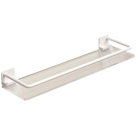 Organisateur de salle de bain, étagère murale adhésive, étagères flottantes, rangement d'angle de douche, porte-serviettes décoratif (1/5)