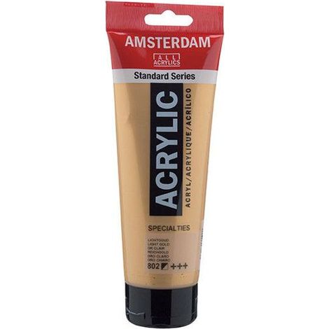 Peinture Acrylique en tube - Or clair - 802 - Amsterdam - 250ml (1/2)