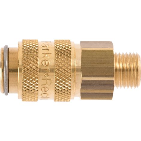Raccord rapide pneumatique Legris, Filetage femelle vers Femelle BSPP 1/4 in Male 16mm 1/4pouces Européen, Profil ( Prix pour 1 )