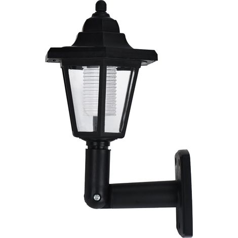 Lampe Solaire LED Murale Jardin Clôture - Capteur Lumière Automatique - IP44 - 10 H Autonomie - 1 Pièce (1/5)