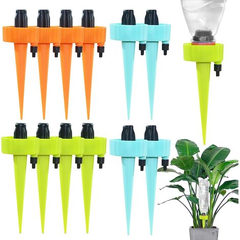 12 Tropfbewässerungssets, automatisches Bewässerungssystem für Gartenpflanzen, geeignet für Innen- und Außengärten