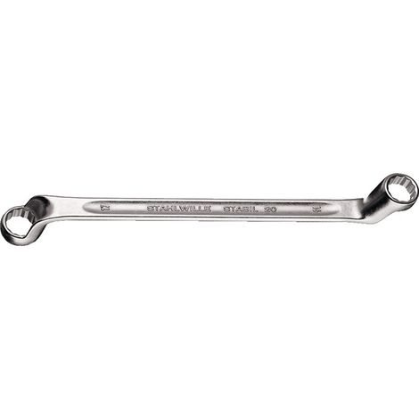Llave de estrella doble 20 22x24mm 330mm de profundidad, curva STAHLWILLE