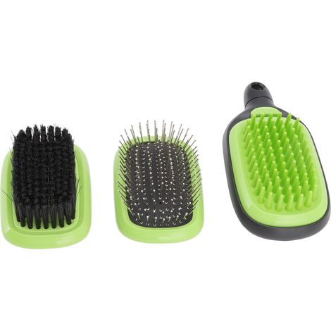 Brosse de toilettage multifonction 3 en 1 pour chats, avec massage et brosse anti-mue, idéale pour canapé, lit, tapis, voiture et vêtements. (1/5)