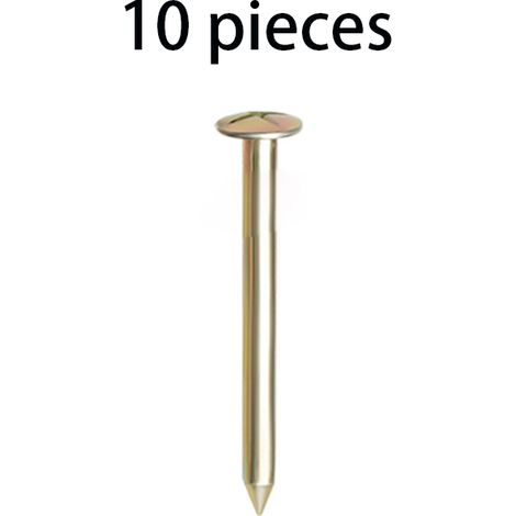 (Lot de 10) Piquets de Bordure Jardin en Acier Inoxydable, Clous Rectifiés Solide et Résistants, Design Professionnel Simple pour (1/5)
