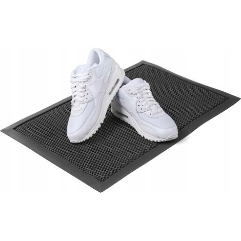 KADAX Zerbino impermeabile con supporto antiscivolo per interni, resistente e resistente allo sporco, per porta d'ingresso (nero) (1/5)