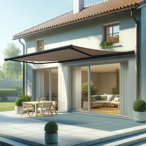 Toldo cofre ALTEA 5,00x3,50 M (Manual - Gris antracita estructurado RAL7016ST - Topo) (1/5)
