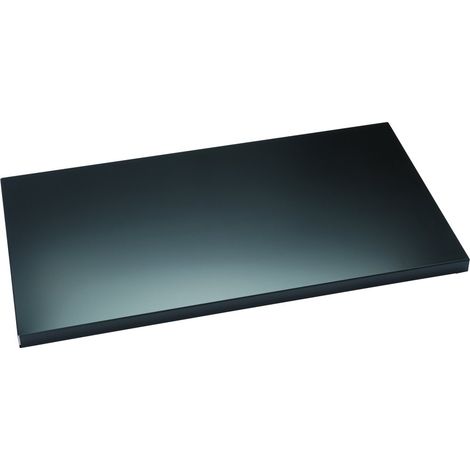 Étagère avec Dispositif de Suspension pour EuroTambour, Largeur 800 mm, métal, 333, Noir, 39 x 73 x 3 cm (1/3)