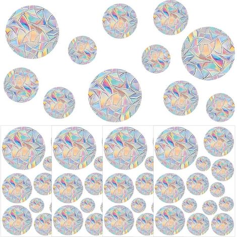 52 Esporre Adesivi Anti-Collisione Uccello Anti-Collisione arcobaleno Finestra Finestra ad Arco Aderisce Circolare Adesivi Finestra, Elettrostatica Adesivo, Anti Collisione degli Uccelli per la Cucina (1/5)