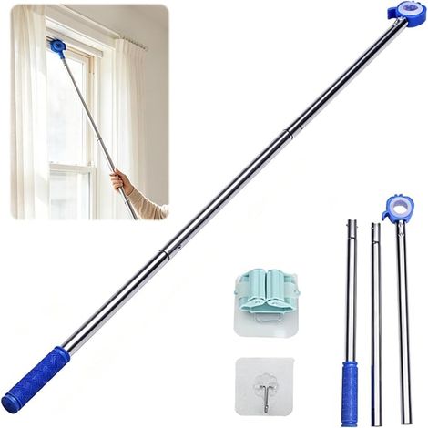 Rallonge de poignée de fenêtre - 117 cm - Barre télescopique pour fenêtre