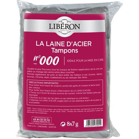 Stahldraht-Pads 000 8x7g Liberon - Liberon