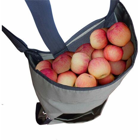 Filiyano – sac de cueillette en – Tablier de cueillette de fruits - Grand sac de cueillette en tissu Oxford résistant - Poches de rangement vertes (1/5)