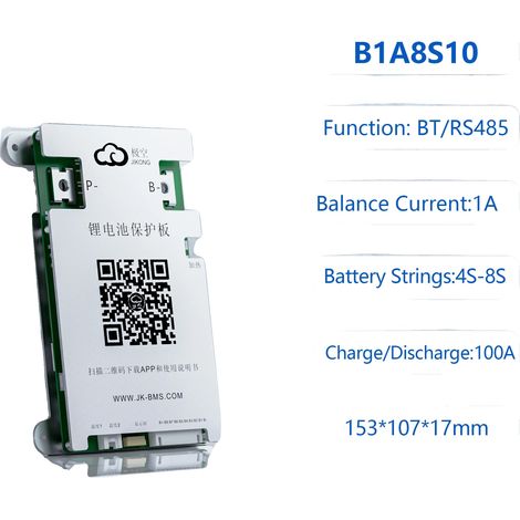 Système de gestion de batterie, équilibrage actif, protection complète, B1A8S10P (1/2)