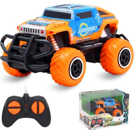 Voiture télécommandée tout-terrain, jouet de course 4 canaux pour enfants de 3 à 8 ans, cadeau éducatif pour développer la coordination œil-main