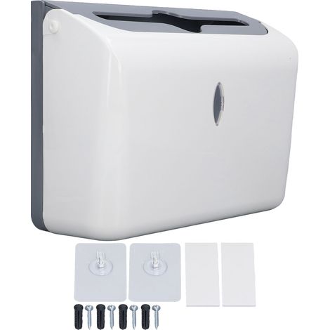 Distributeur de Serviettes en Papier Murale - Support Salle de Bain ABS Solide et Brillant, Porte-Rouleau pour Toilette (1/5)