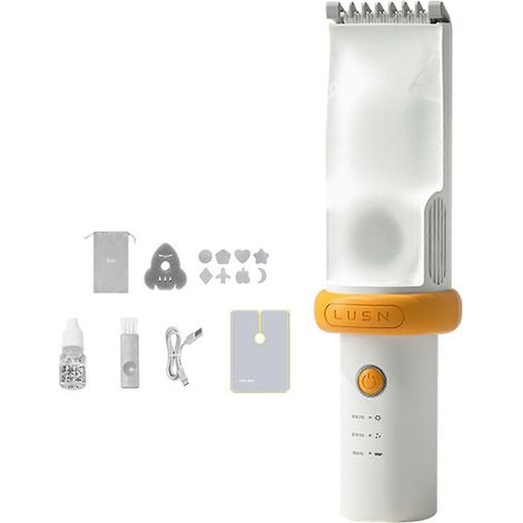 Electric Baby Vacuum Hair Trimmer Waterproof Handhold Hair Cutting Machine for Home-gg 4 Generation Orange (1/5)