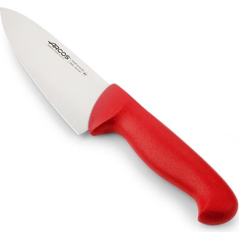 Kochmesser Arcos Farbe - Prof  292022 Edelstahl Nitrum und mango ergonomische rote Polypropylenklinge und 15 cm Klinge, Vitrine (1/5)