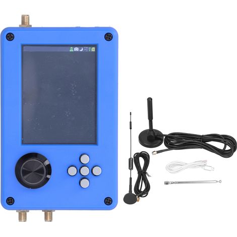 Récepteur SDR radio complet, émetteur-récepteur logiciel 1MHz-6GHz pour PortaPack H2, version bleue, scanner de fréquences universel (1/5)