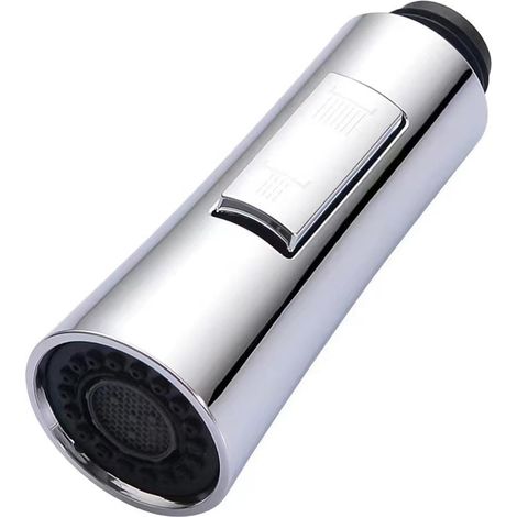 Küche mit Brause, herausziehbarer Wasserhahnaufsatz, Küchenbrause-Wasserhahn, 2 Modi, Küchenarmatur, gilt für geeignet für Küche, Badezimmer, Waschbecken (Silber)