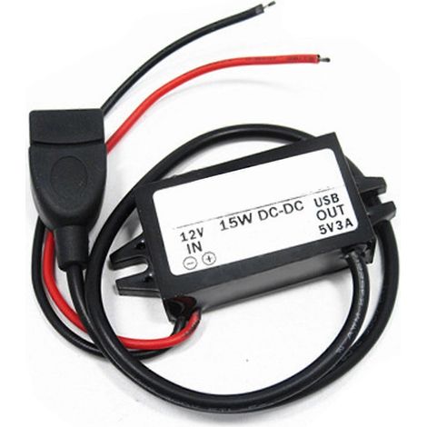 12V auf 5V Wandler USB-Ausgang Abwärtswandler-Modul Netzteiladapter Hocheffizienter Gleichspannungswandler